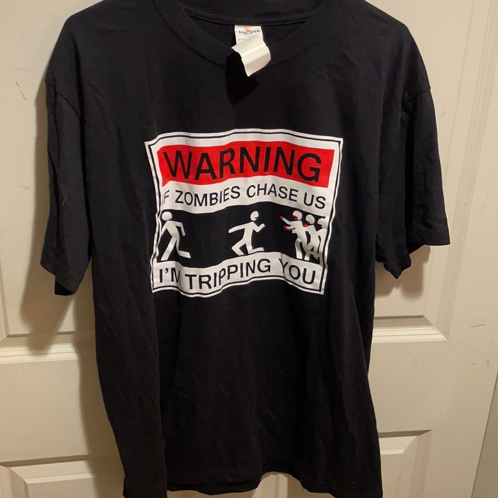 Men’s Warning ⚠️ if zombies chase us I’m tripping you sarcasm - Picture 6 of 7